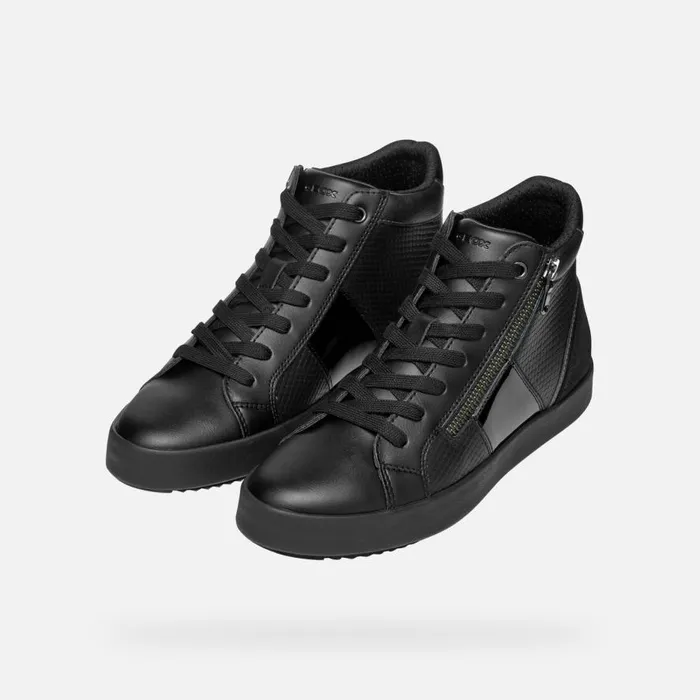 Geox Sneakers BLOMIEE WOMAN Black High Top Sneakers Black 8211 Woman