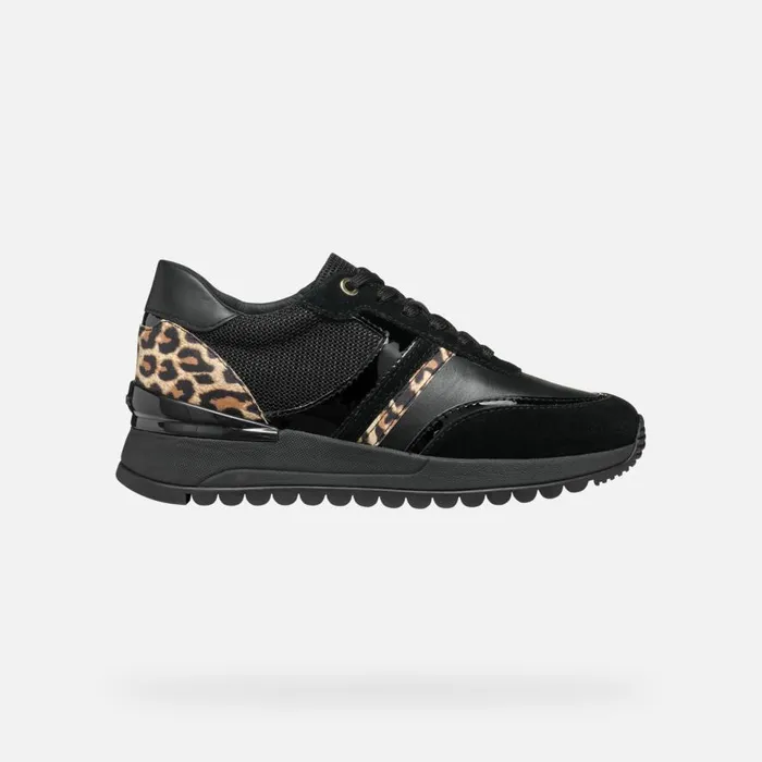 Geox Sneakers DESYA WOMAN BlackAntelope Low Top Sneakers Blackantelope 8211 Woman