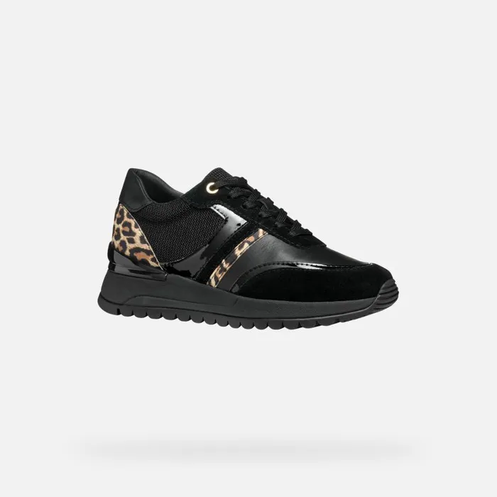 Geox Sneakers DESYA WOMAN BlackAntelope Low Top Sneakers Blackantelope 8211 Woman