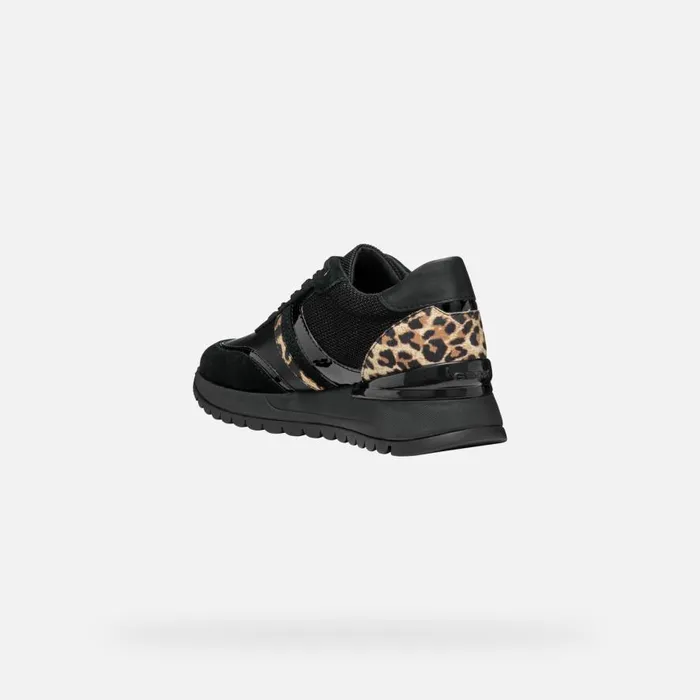 Geox Sneakers DESYA WOMAN BlackAntelope Low Top Sneakers Blackantelope 8211 Woman