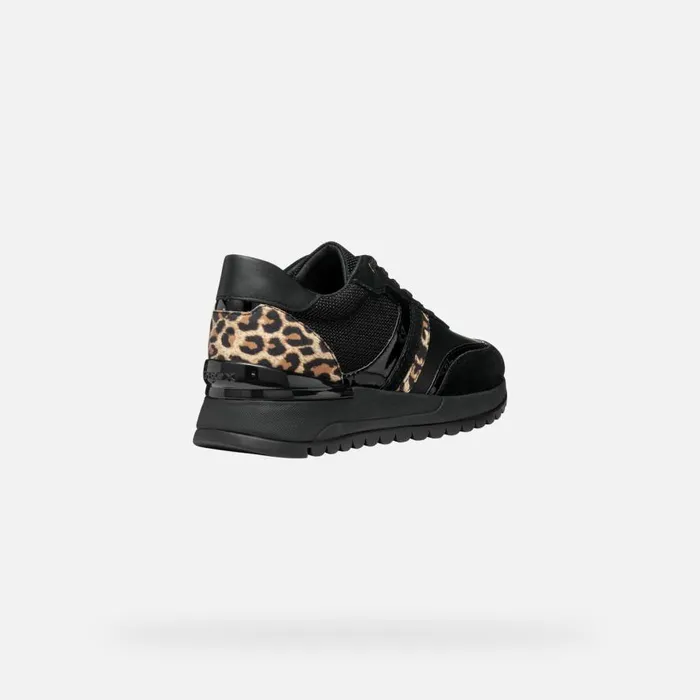 Geox Sneakers DESYA WOMAN BlackAntelope Low Top Sneakers Blackantelope 8211 Woman