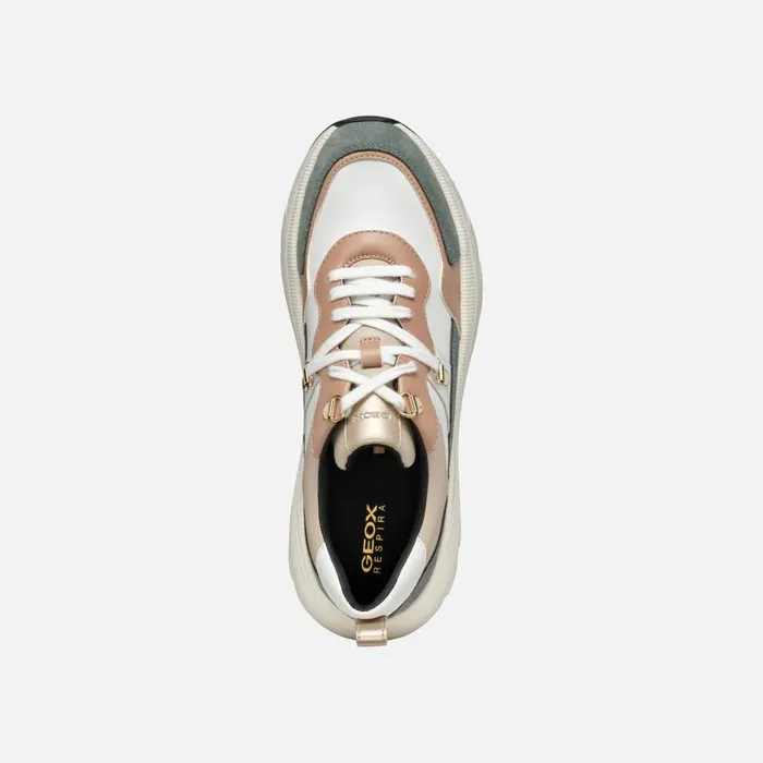 Geox Sneakers DIAMANTA WOMAN SageLight Taupe Low Top Sneakers Sagelight Taupe 8211 Woman