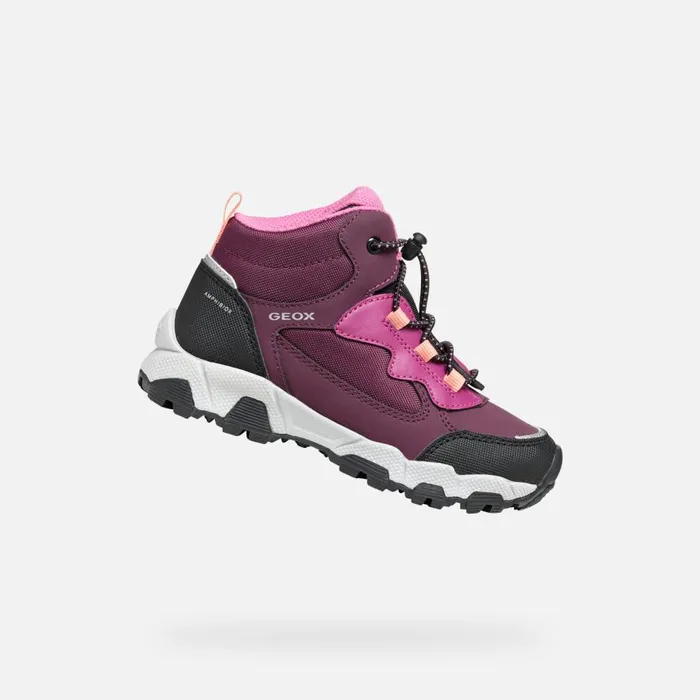 Geox Sneakers MAGNETAR ABX JUNIOR Bordeaux High Top Sneakers Bordeaux 8211 Kids Geox Sneakers MAGNETAR ABX JUNIOR Bordeaux High Top Sneakers Bordeaux 8211 Kids