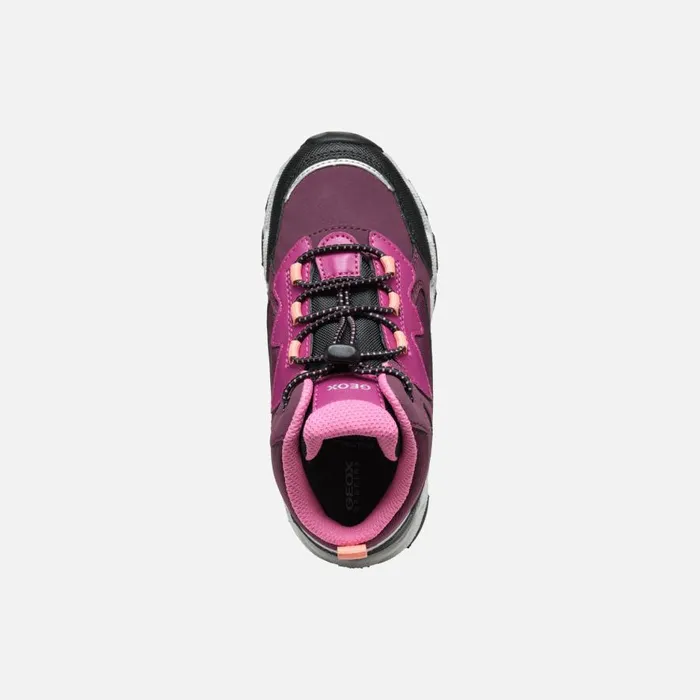 Geox Sneakers MAGNETAR ABX JUNIOR Bordeaux High Top Sneakers Bordeaux 8211 Kids