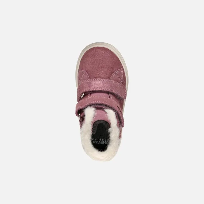 Geox Sneakers NASHIK TODDLER GIRL Rose Smoke High Top Sneakers Rose Smoke 8211 Kids