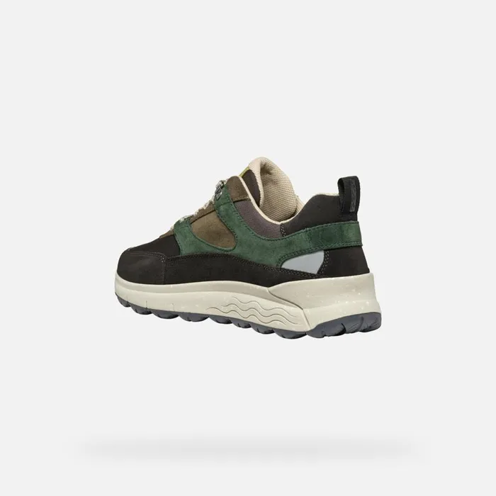Geox Sneakers SPHERICA 4X4 ABX MAN Dark CoffeeDark Green Waterproof Trainers Dark Coffeedark Green 8211 Man