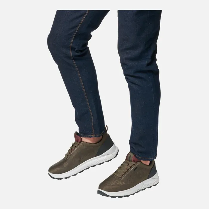 Geox Sneakers SPHERICA 4X4 ABX MAN MilitaryBordeaux Waterproof Trainers Militarybordeaux 8211 Man