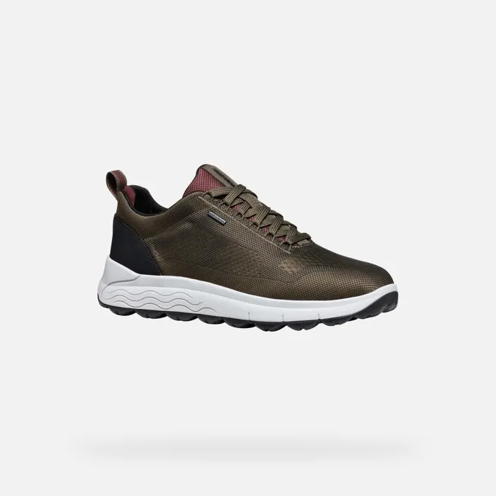 Geox Sneakers SPHERICA 4X4 ABX MAN MilitaryBordeaux Waterproof Trainers Militarybordeaux 8211 Man