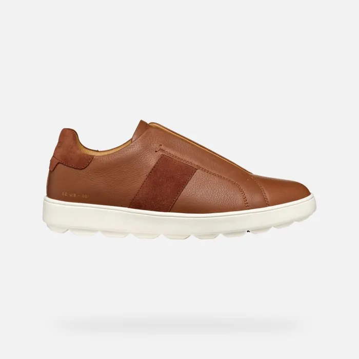 Geox Sneakers SPHERICA ECUB1 MAN Light Brown Low Top Sneakers Light Brown 8211 Man