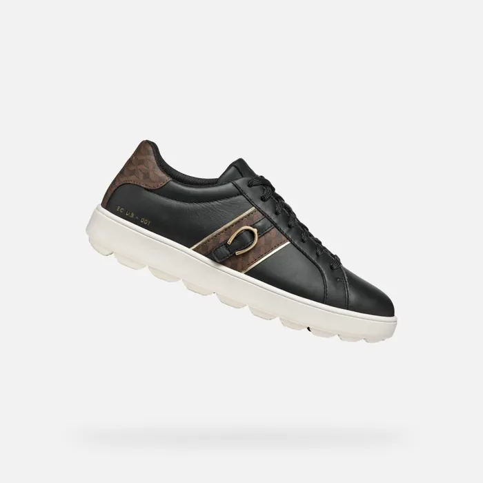 Geox Sneakers SPHERICA ECUB1 WOMAN BlackDark Brown Low Top Sneakers Blackdark Brown 8211 Woman Geox Sneakers SPHERICA ECUB1 WOMAN BlackDark Brown Low Top Sneakers Blackdark Brown 8211 Woman