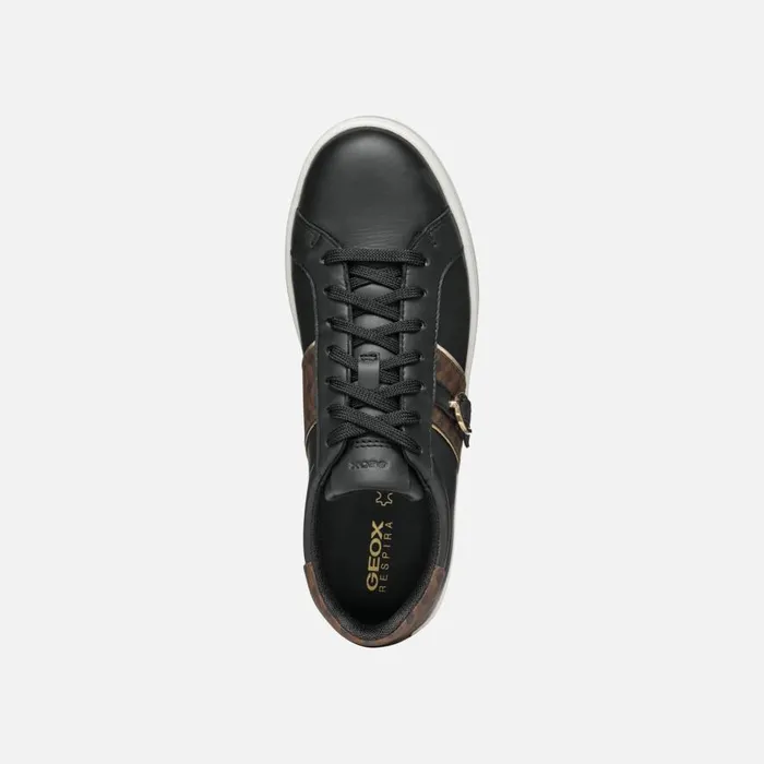 Geox Sneakers SPHERICA ECUB1 WOMAN BlackDark Brown Low Top Sneakers Blackdark Brown 8211 Woman