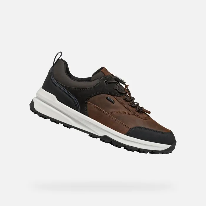 Geox Sneakers STERRATRAIL GRIP ABX MAN Coffee Waterproof Trainers Coffee 8211 Man Geox Sneakers STERRATRAIL GRIP ABX MAN Coffee Waterproof Trainers Coffee 8211 Man