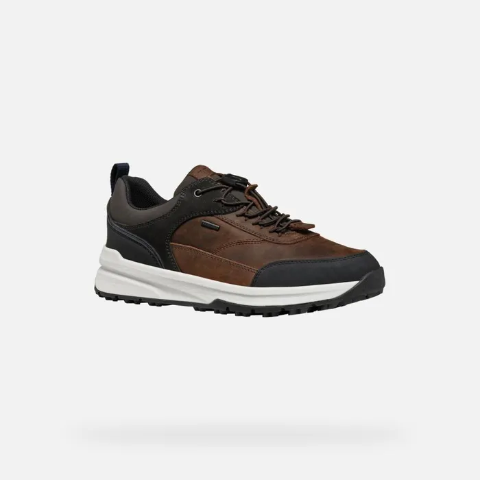 Geox Sneakers STERRATRAIL GRIP ABX MAN Coffee Waterproof Trainers Coffee 8211 Man