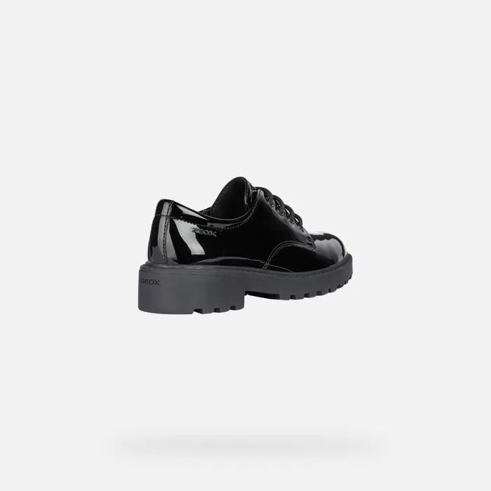 Geox Uniform Shoes CASEY Junior Girl039s Black LaceUp Shoes UNIFORM Black 8211 Kids