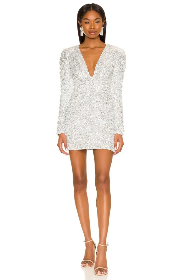 Ginger Mini Dress Silver Women Lovers and Friends Dresses