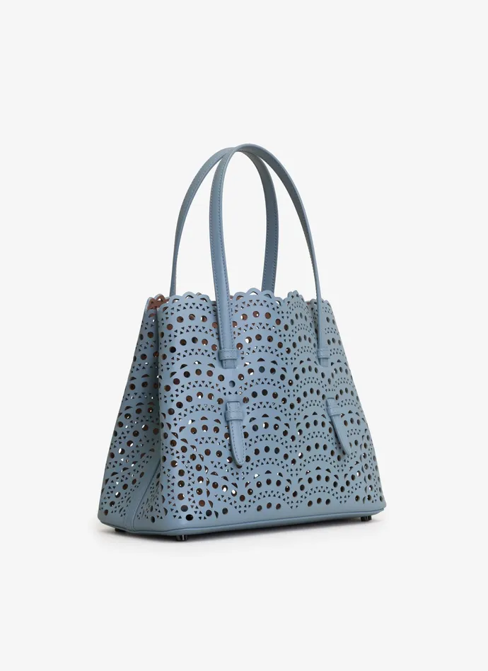 Gray MINA 25 BAG IN VIENNE WAVE CALFSKIN Women Alaa Le Mina