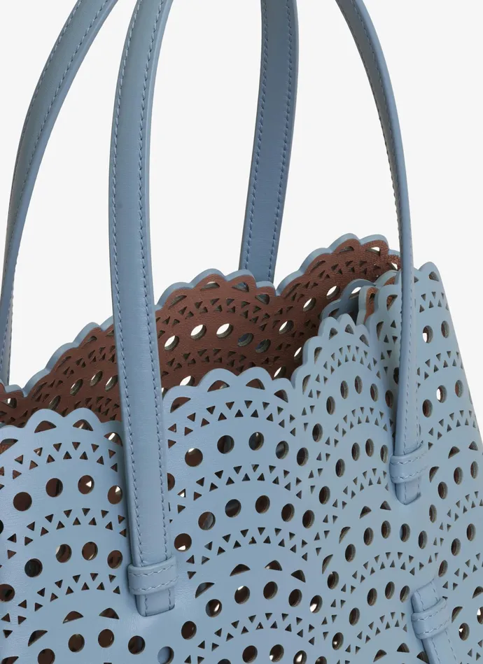 Gray MINA 25 BAG IN VIENNE WAVE CALFSKIN Women Alaa Le Mina