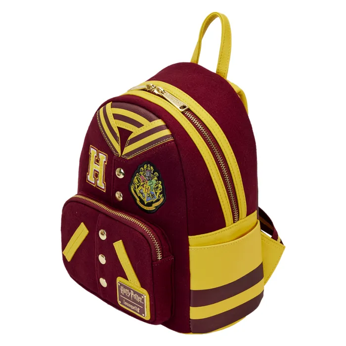 Harry Potter Hogwarts Crest Varsity Jacket Mini Backpack Unisex Loungefly Backpacks Harry Potter Hogwarts Crest Varsity Jacket Mini Backpack Unisex Loungefly Backpacks