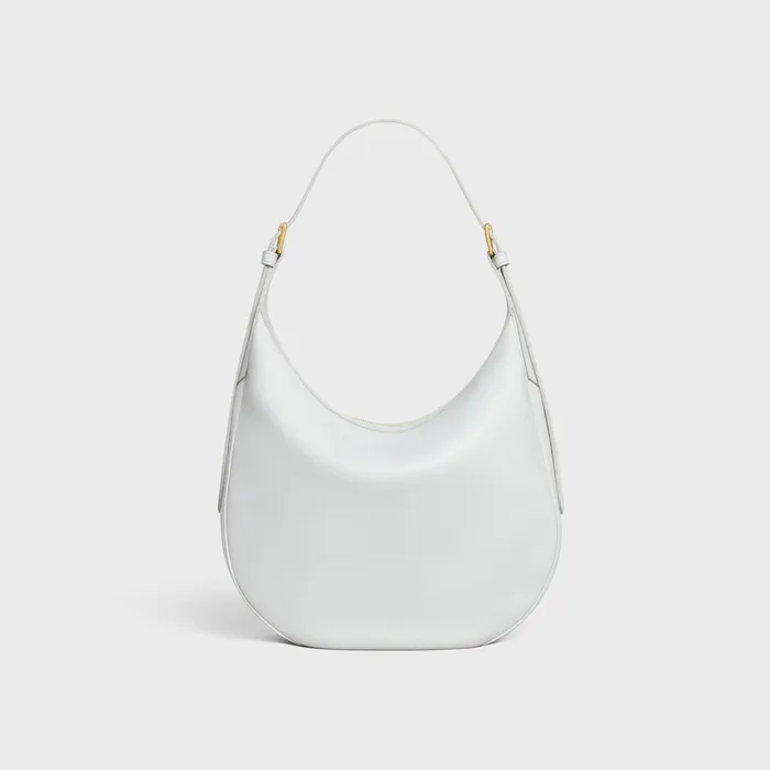 Heloise Bag In Supple Calfskin Moon Women CELINE CUIR TRIOMPHE Heloise Bag In Supple Calfskin Moon Women CELINE CUIR TRIOMPHE