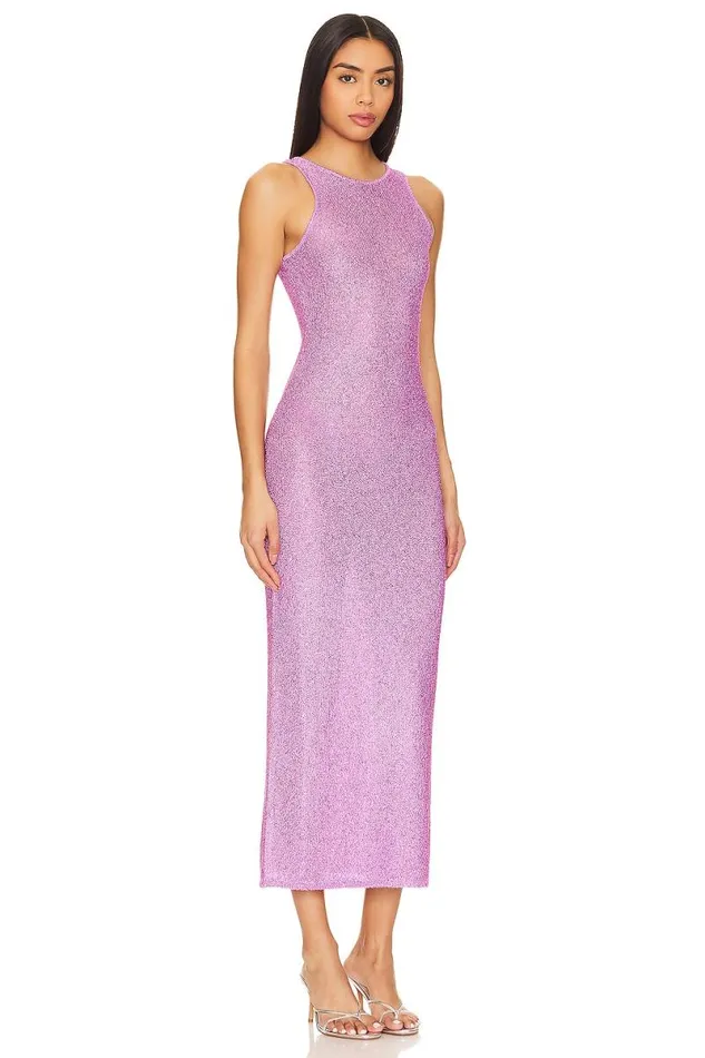 Hollis Sequin Midi Dress Pink Women Lovers and Friends Dresses