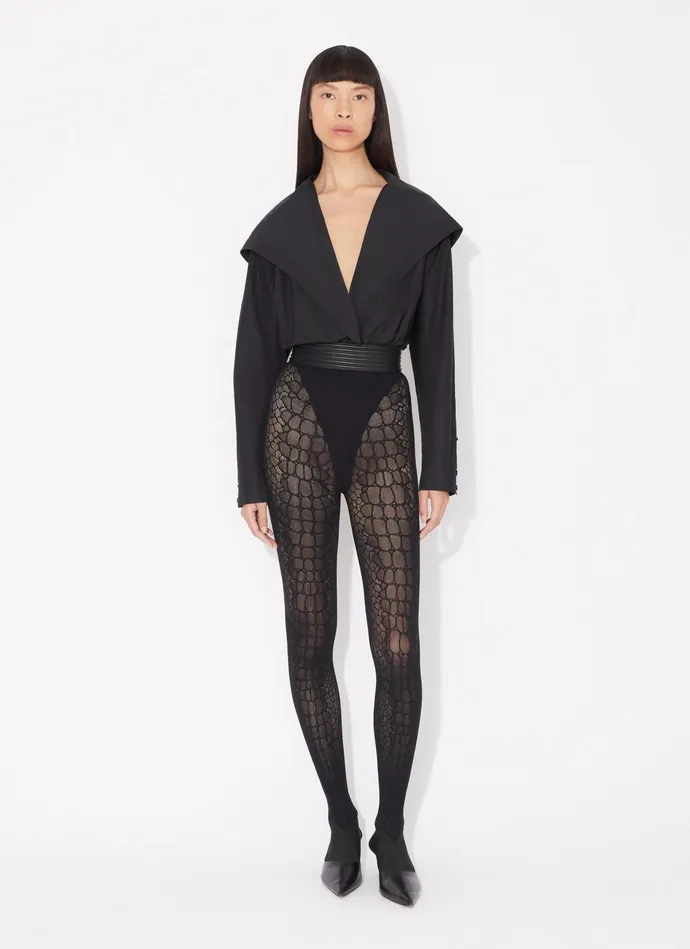 Hood Body Shirt Women Alaa Bodysuits and Leggings