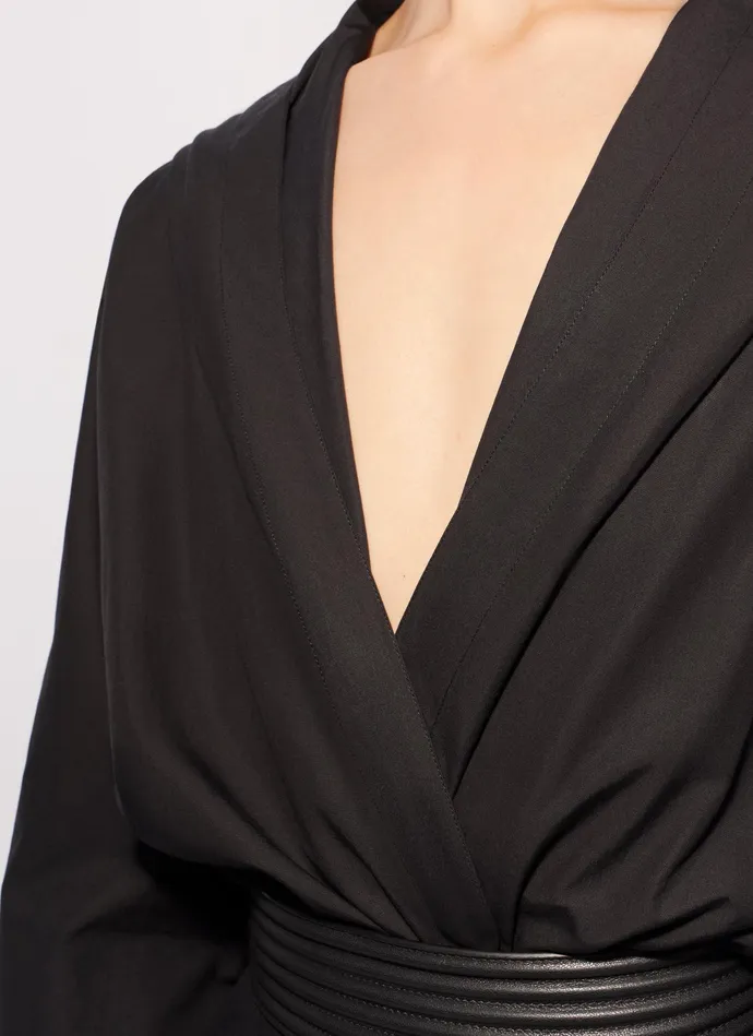 Hood Body Shirt Women Alaa Bodysuits and Leggings