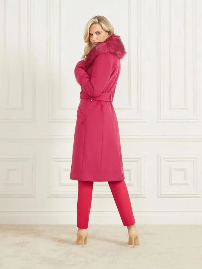 Jackets Women Marciano Alice WoolBlend Coat Viva Pink Jackets Women Marciano Alice WoolBlend Coat Viva Pink