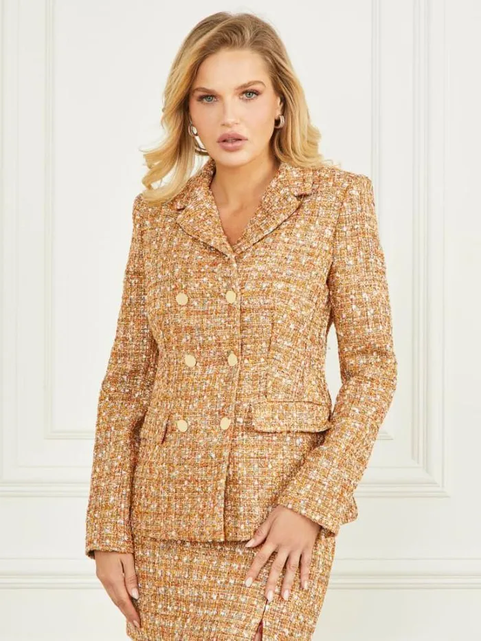 Jackets Women Marciano Angelica Tweed Blazer Tallulah Multicolor Tweed