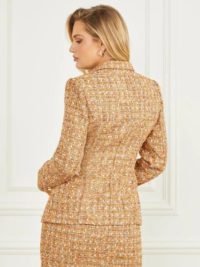 Jackets Women Marciano Angelica Tweed Blazer Tallulah Multicolor Tweed Jackets Women Marciano Angelica Tweed Blazer Tallulah Multicolor Tweed