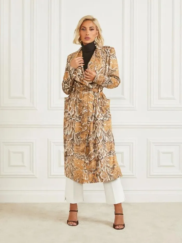 Jackets Women Marciano Hudson Snakeskin Printed CoverUp Secret Skin Print