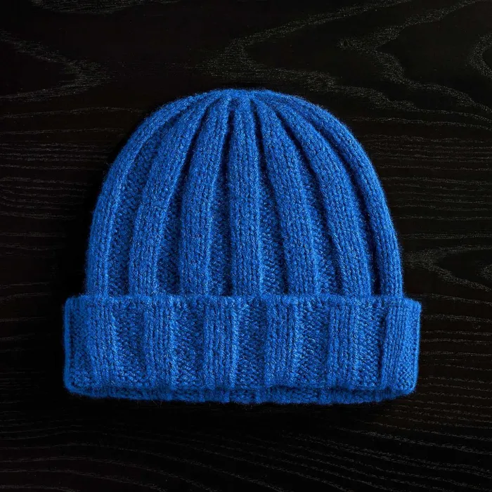 James Perse Hats Textured Cashmere Beanie Royal Blue 8211 Men