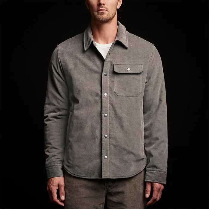 James Perse JacketsOuterwear Corduroy Sherpa Jacket Burro 8211 Men