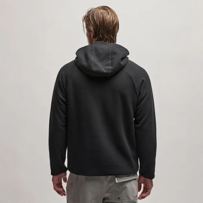 James Perse JacketsOuterwear Sherpa Lined Scuba Hoodie Blackblack 8211 Men