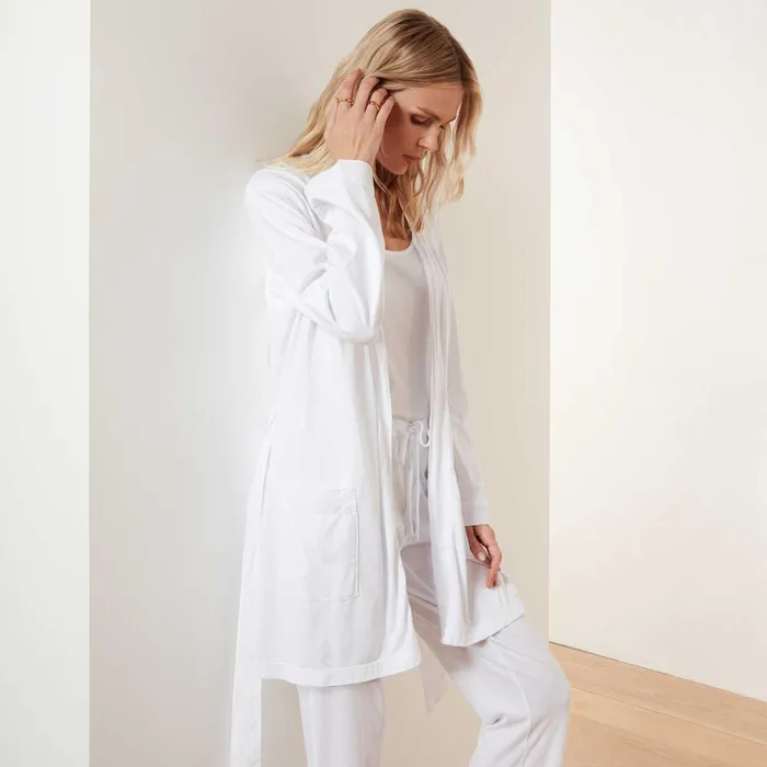 James Perse Lounge Jersey Robe White 8211 Women