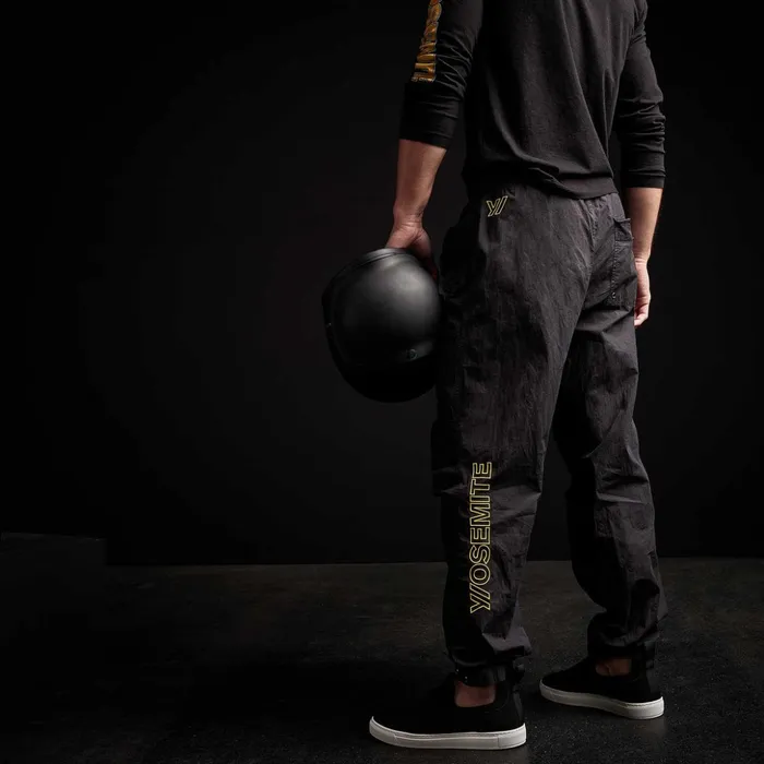 James Perse PantsDenim Parachute Flight Pant Blackyellow 8211 Men