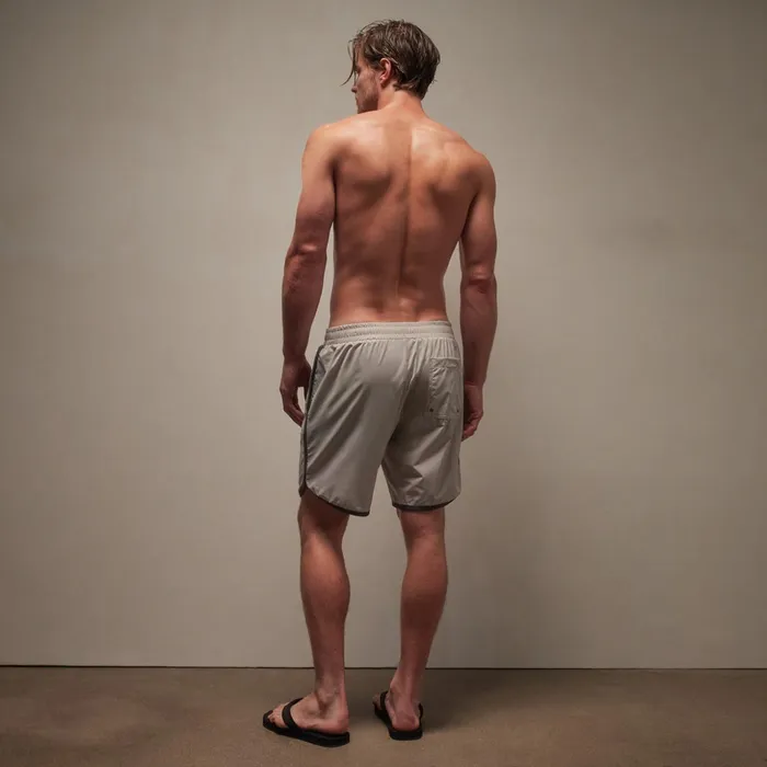 James Perse Shorts Curved Hem Boardshort Groutcarbon 8211 Men