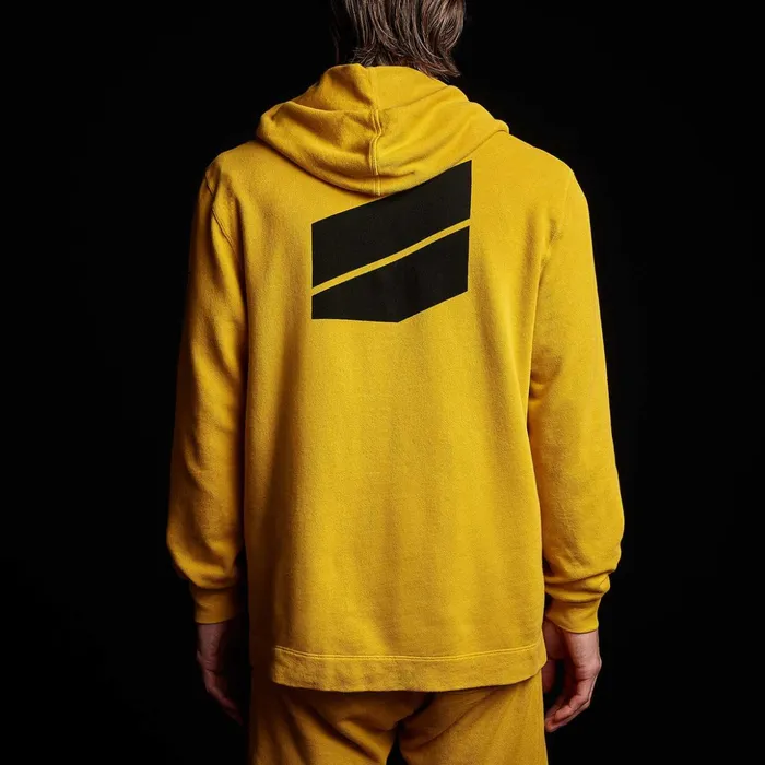 James Perse Sweat TopsBottoms French Terry Pullover Hoodie Crocus Yellow 8211 Men
