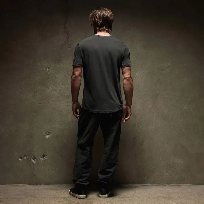 James Perse TShirts Clear Jersey Crew Carbon Pigment 8211 Men