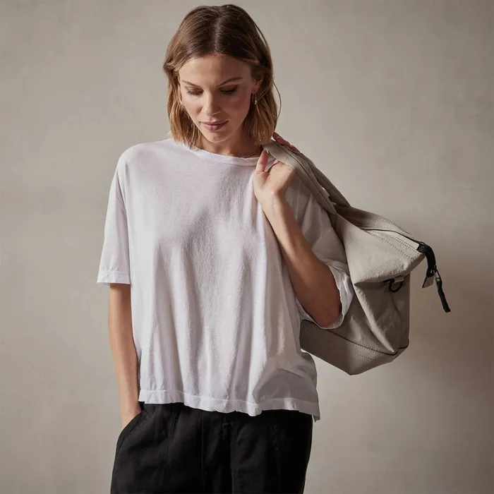 James Perse TShirts Oversized Boxy Tee White 8211 Women