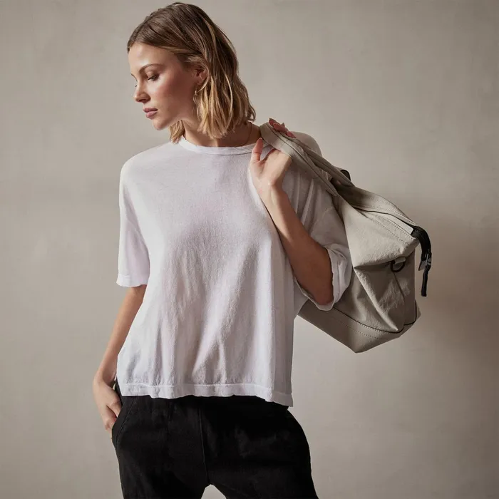James Perse TShirts Oversized Boxy Tee White 8211 Women