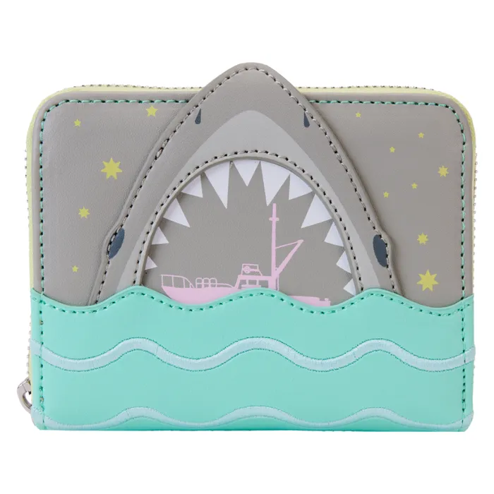 Jaws Glow Zip Around Wallet Unisex Loungefly Bags and Wallets