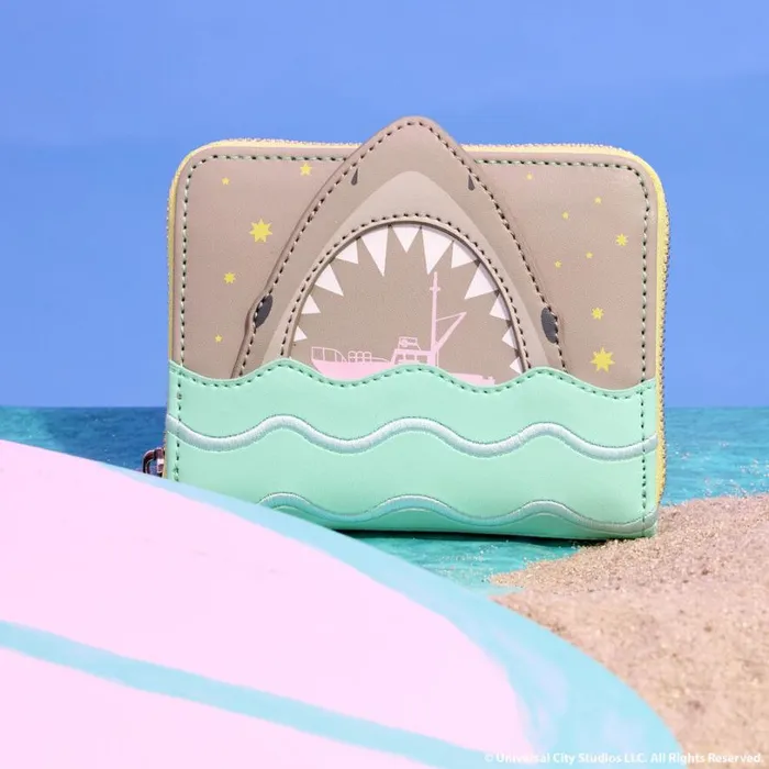 Jaws Glow Zip Around Wallet Unisex Loungefly Bags and Wallets