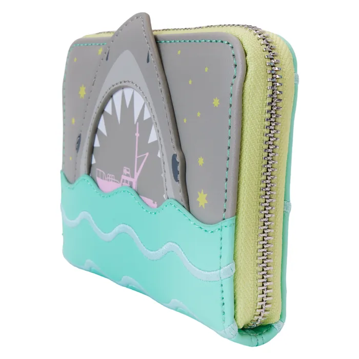 Jaws Glow Zip Around Wallet Unisex Loungefly Bags and Wallets