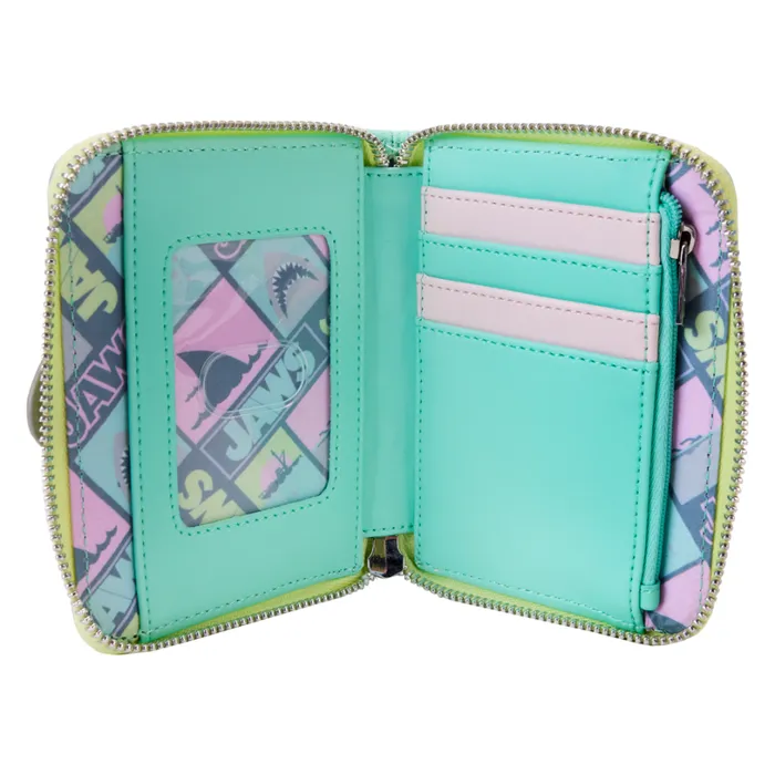 Jaws Glow Zip Around Wallet Unisex Loungefly Bags and Wallets