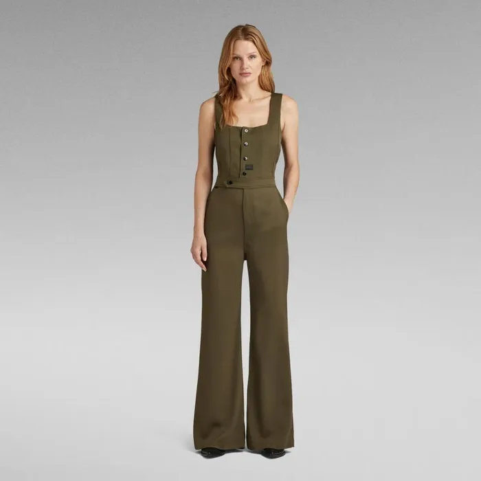 Jumpsuits Women GStar RAW High Waist Jumpsuit Dark Olive