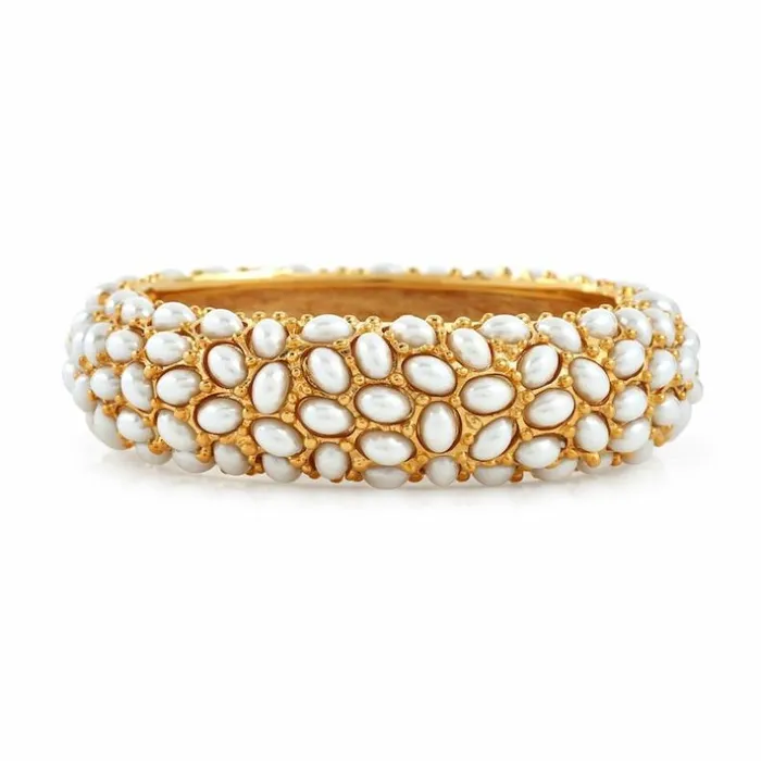 Kenneth Jay Lane Light Color Bracelets Women White Cabochon Bracelet Kenneth Jay Lane Light Color Bracelets Women White Cabochon Bracelet