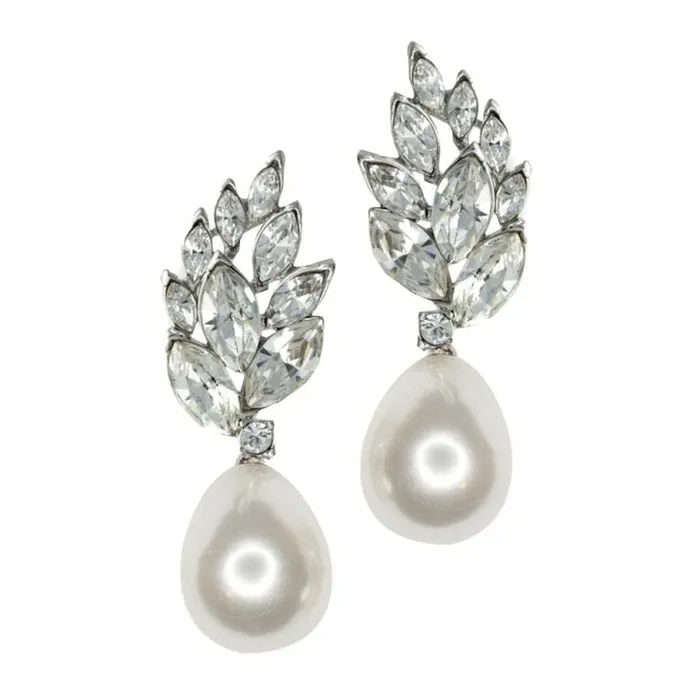 Kenneth Jay Lane Pearl Earrings Women Audrey Hepburn Pearl Earrings