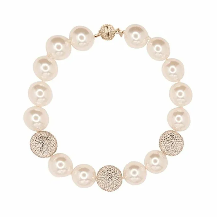 Kenneth Jay Lane Pearl Necklaces Women Jackie Kennedy White Pearl Necklace