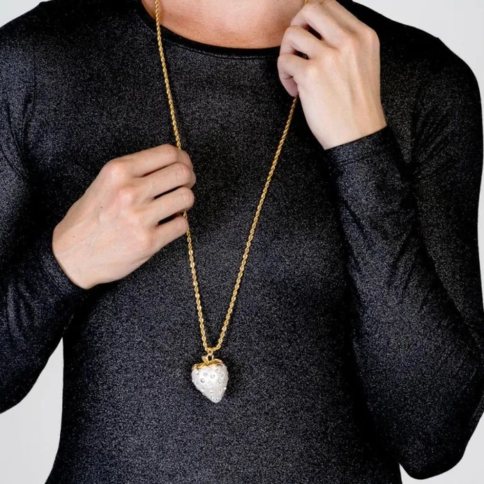 Kenneth Jay Lane Pearl Necklaces Women Strawberry Pendant