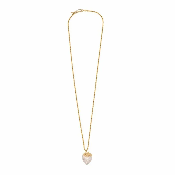 Kenneth Jay Lane Pearl Necklaces Women Strawberry Pendant